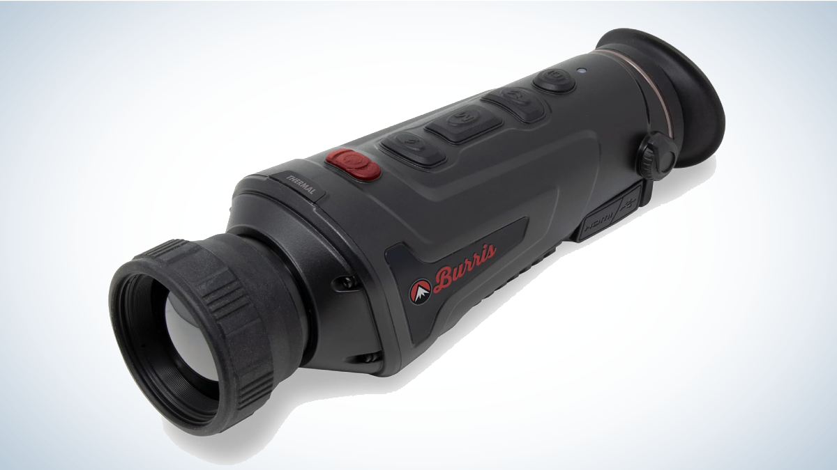 Burris Thermal Handheld Thermal Monocular on gray and white background