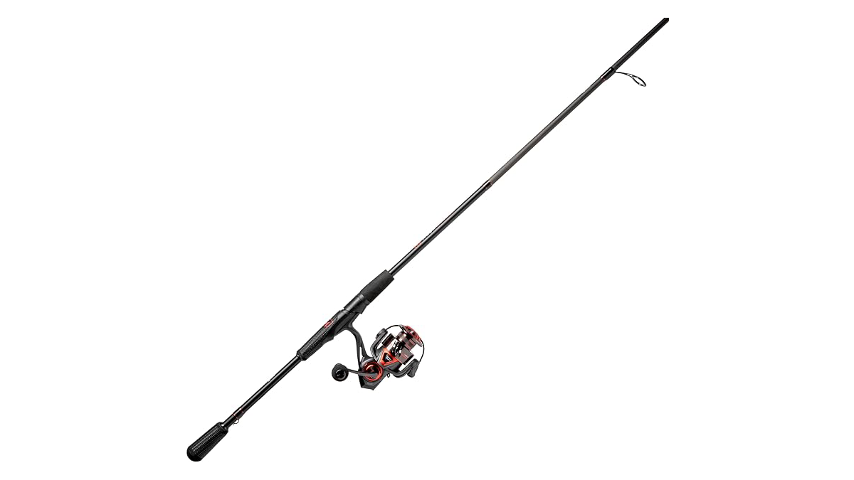 Lew's Mach Jacked Spinning Combo on white background