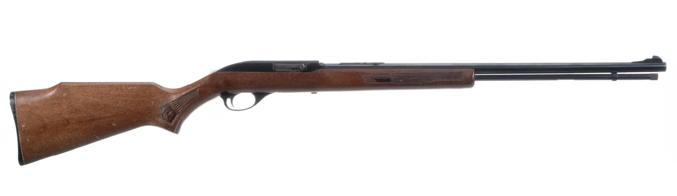 Marlin Model 60 semiauto 22 rifle on white background. 