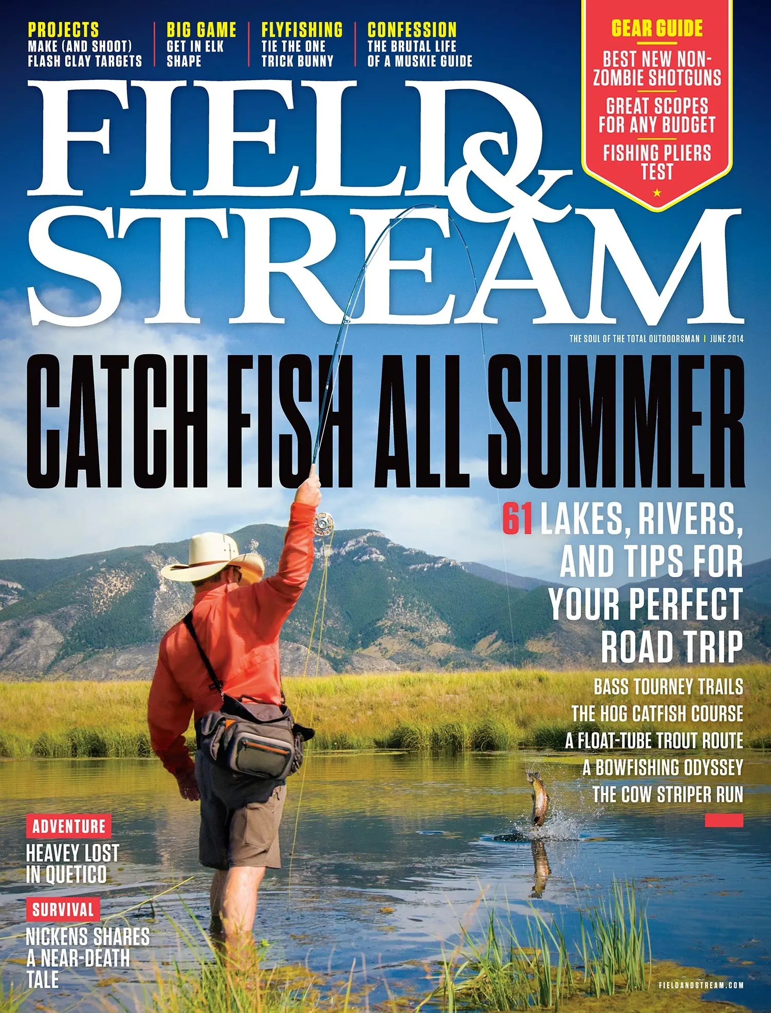 June 2014 cover of Field &amp; Stream magazine.