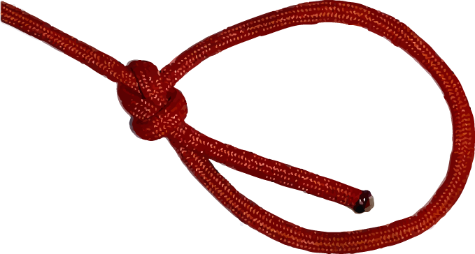 bowline knot step 1