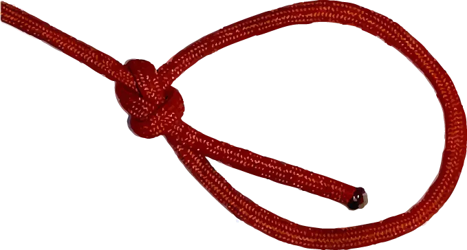 bowline knot step 1