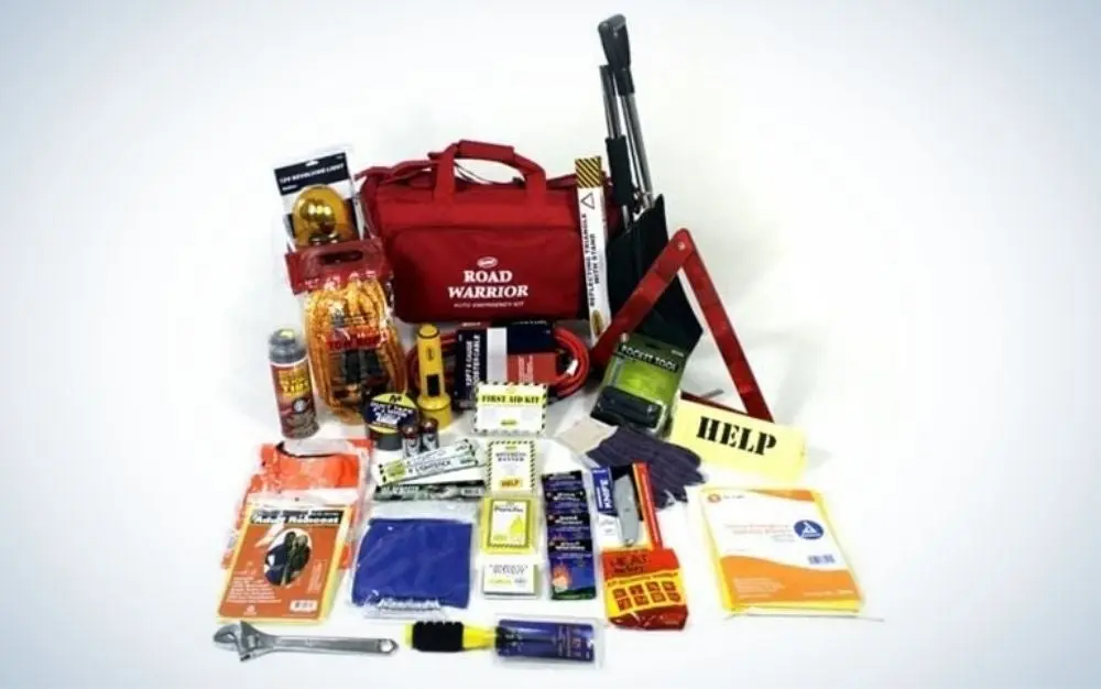 Road Warrior Standard Car Emergency Kit is the best first aid kit for car.