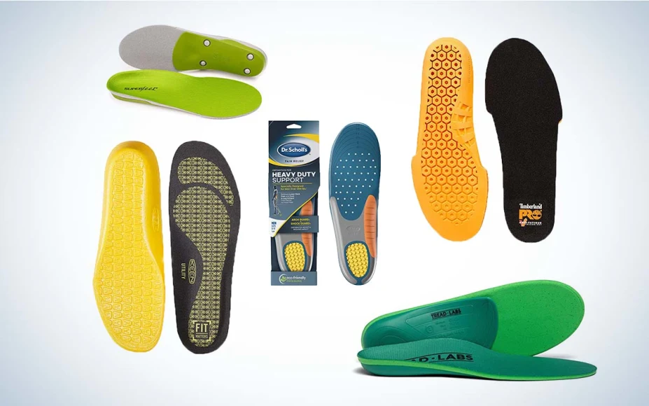 Best insoles for work boots, collage