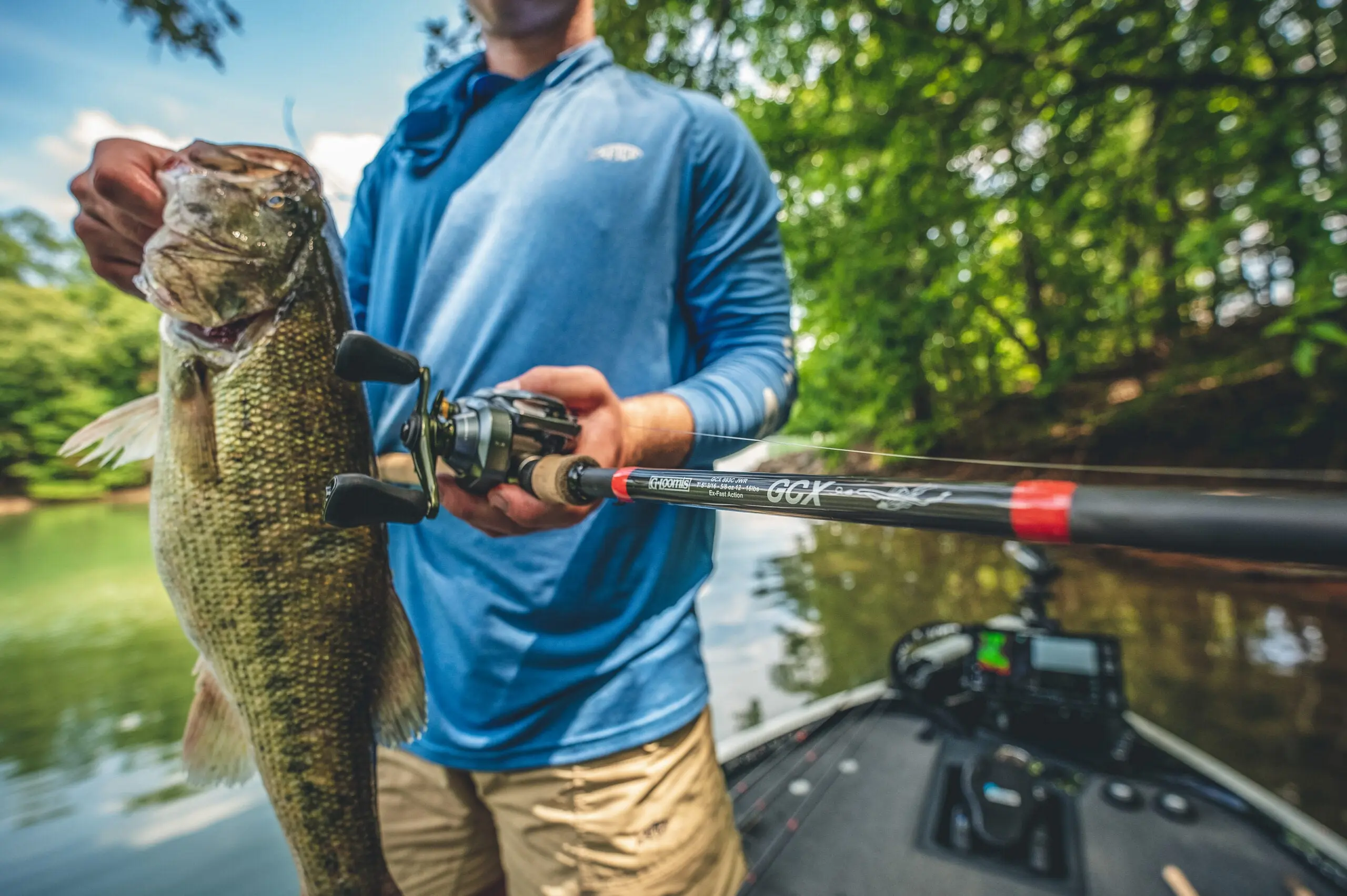 largemouth bass caught on chatterbait