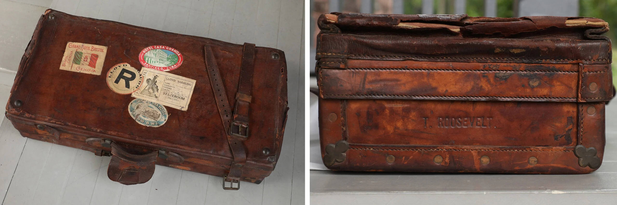 Theodore Roosevelt suitcase. 