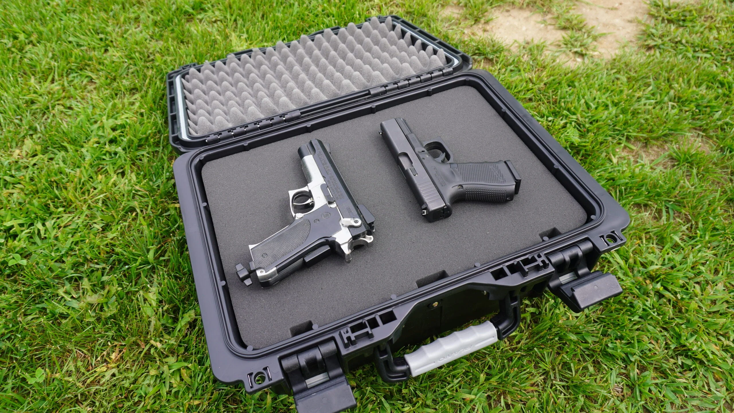 Glock and air pistol in Plano Field Locker pistol case