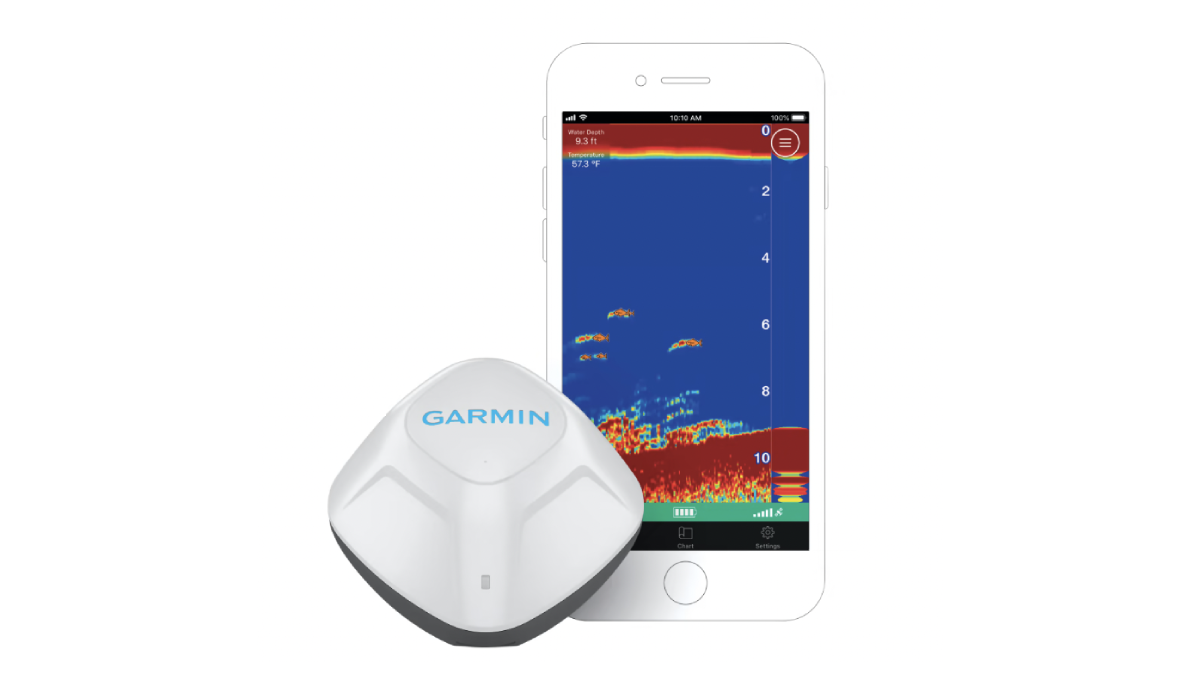 Garmin Striker Cast GPS Castable Sonar on white background