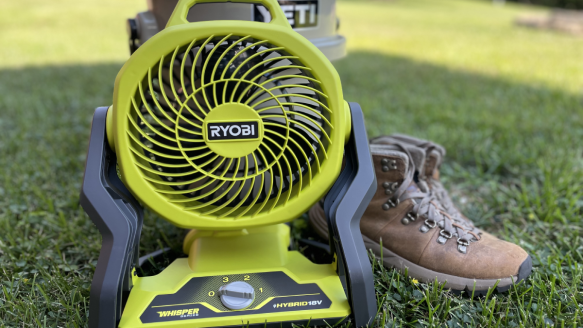 Best Camping Fans: RYOBI 18V ONE+ Hybrid Portable Fan