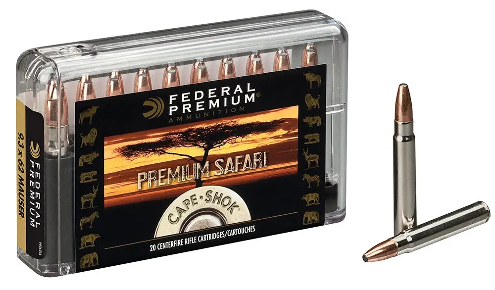 Federal Premium Safari 9.3x62 Mauser Cape Shok