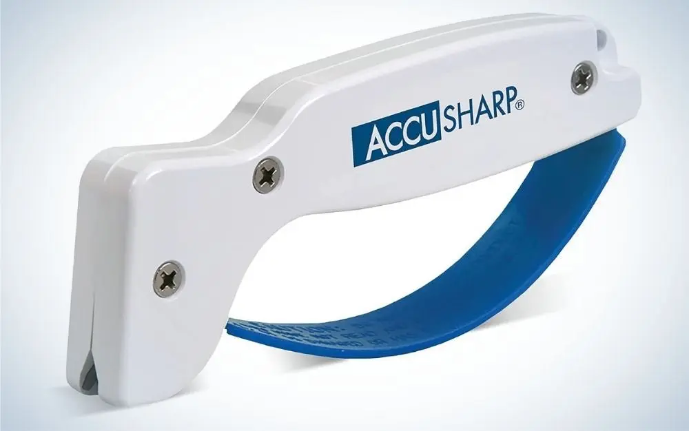 AccuSharp Knife &amp; Tool Sharpener is the best cheap pocket knife sharpener.