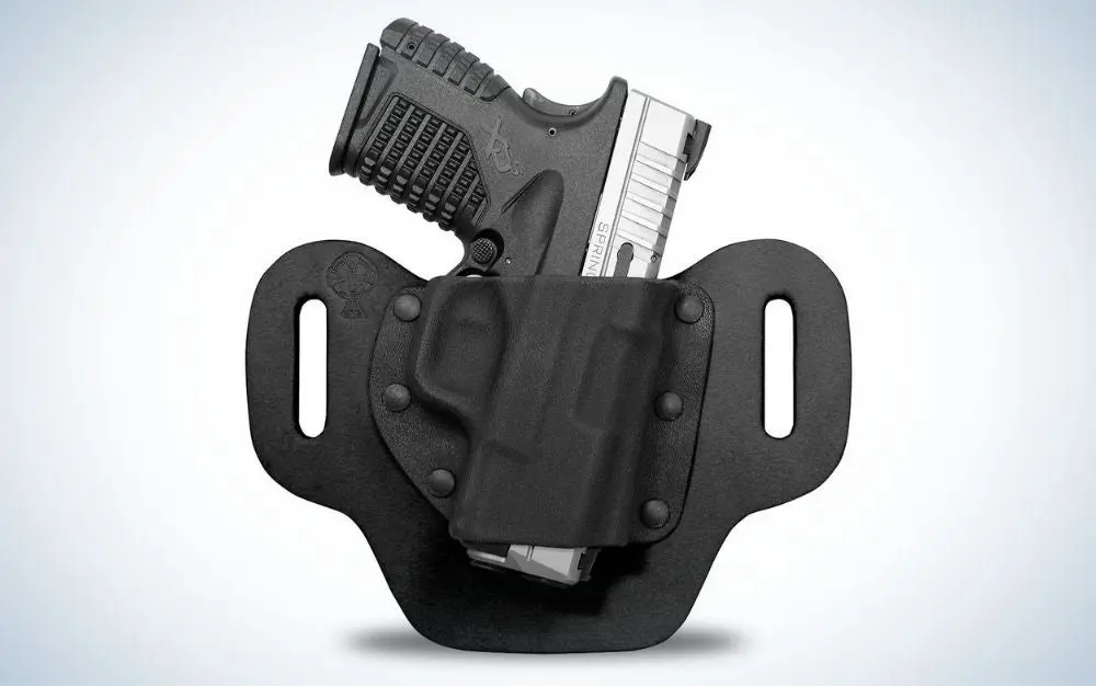 Crossbreed Holstersâ DropSlide is the best OWB.