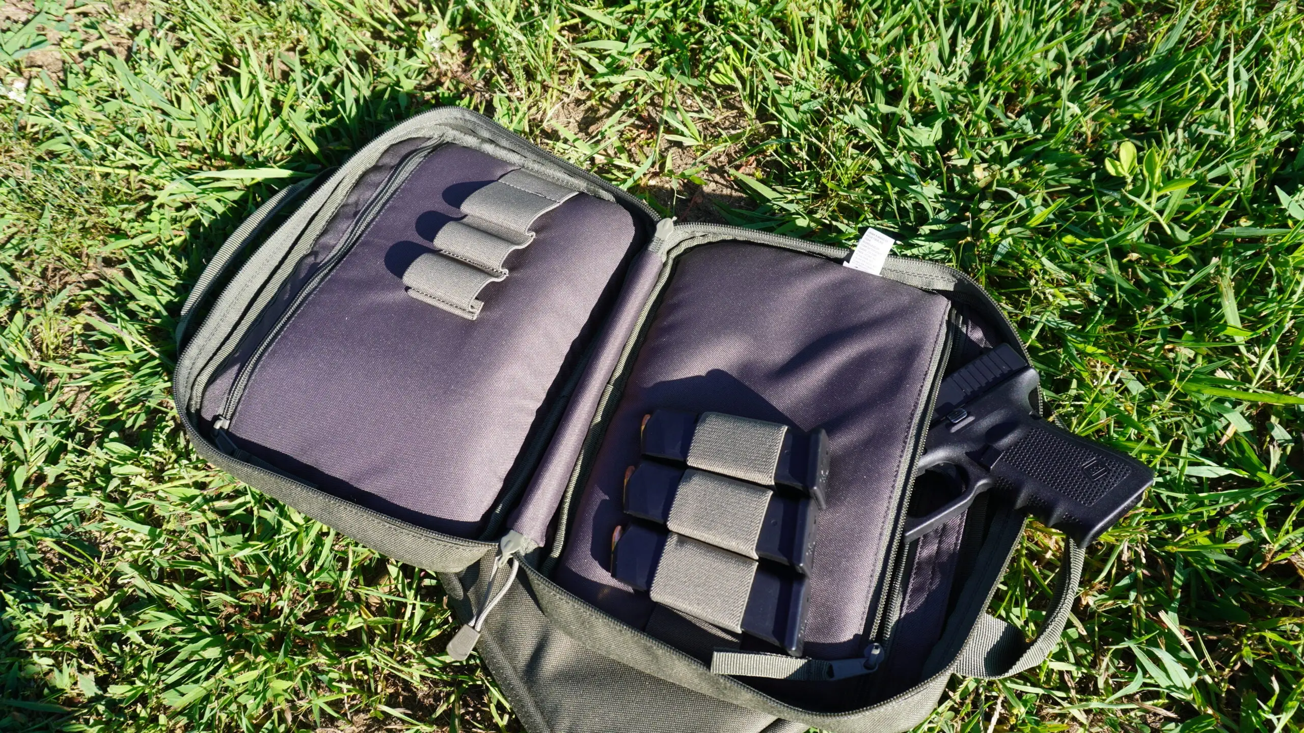 Interior of 5.11 Tactical pistol case