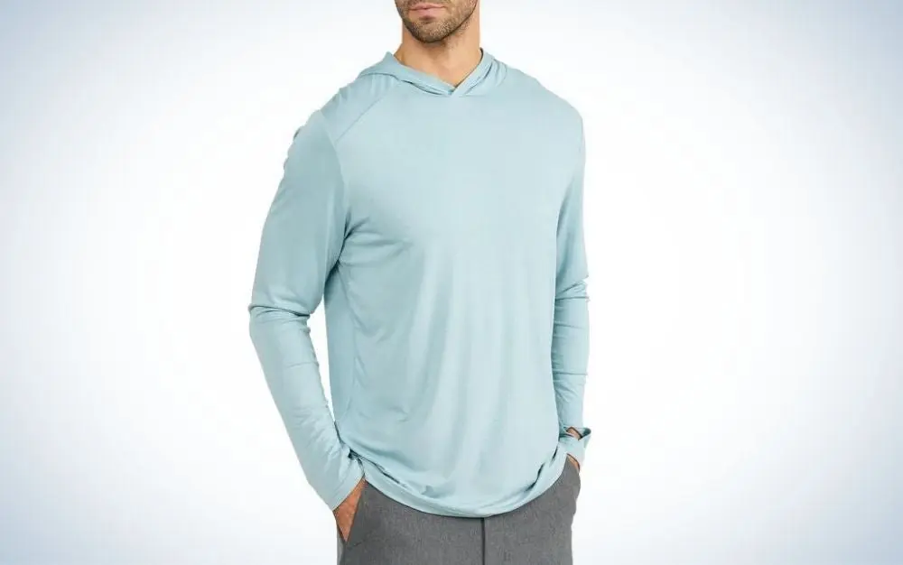 Free Fly Bamboo Shade Hoodie is the best fishing shirt for men.