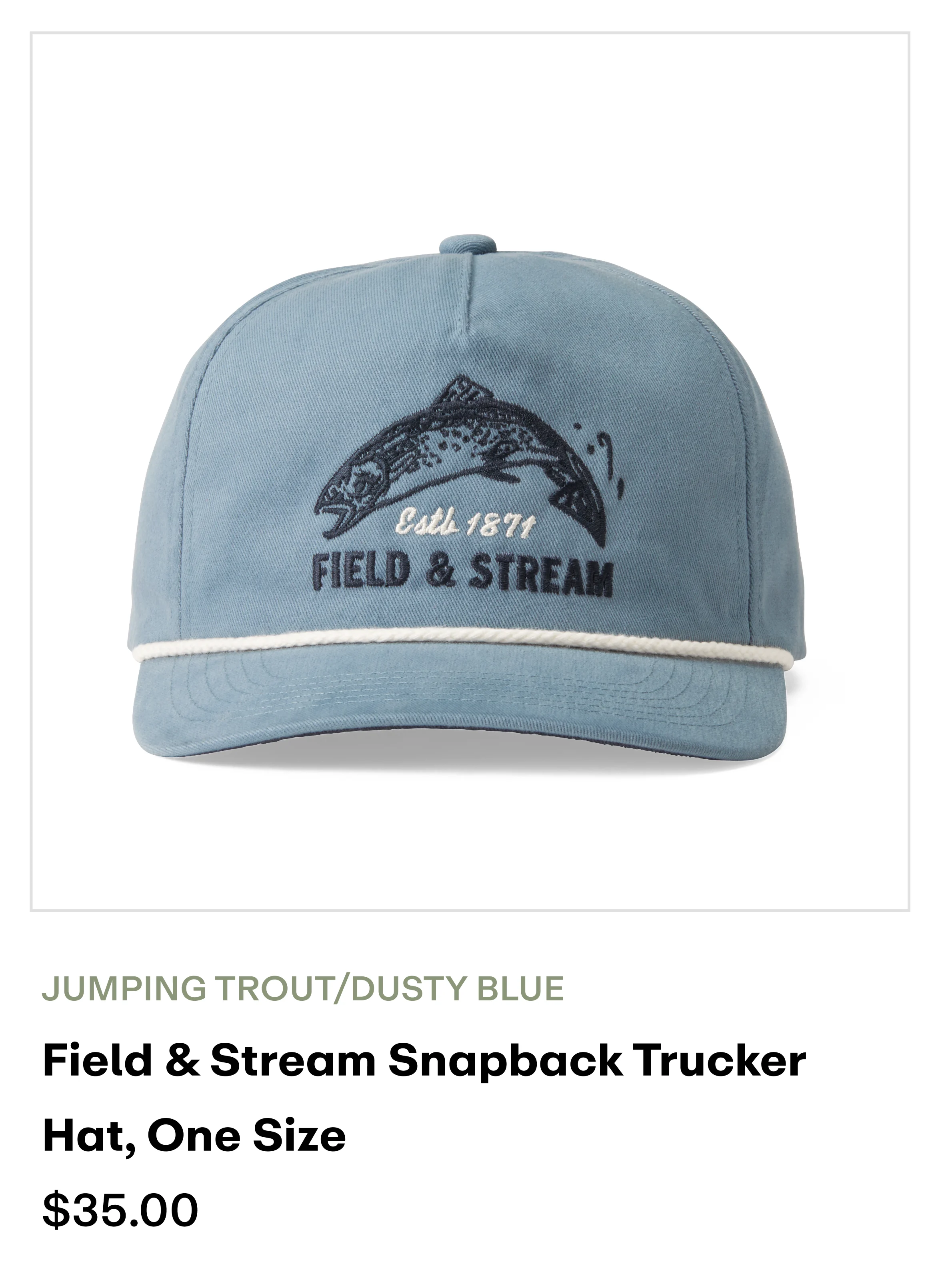 amazon - hat Jumping trout/dusty blue