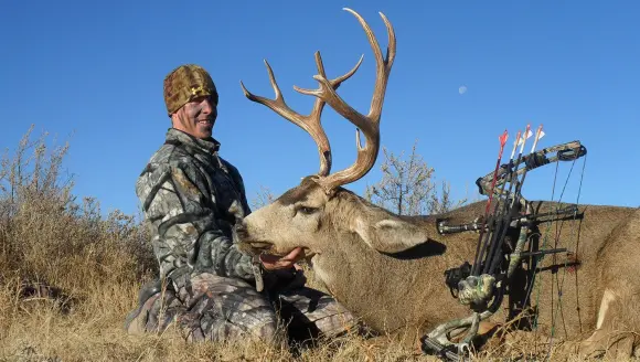 Jace Bauserman with big muley