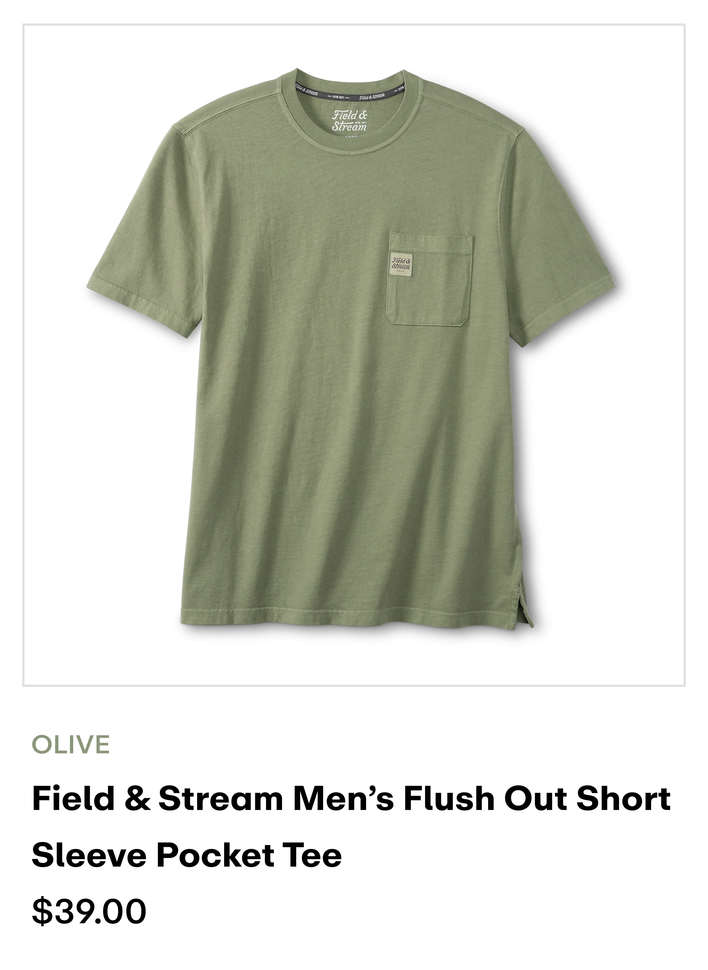 amazon - Pocket Tees - Olive