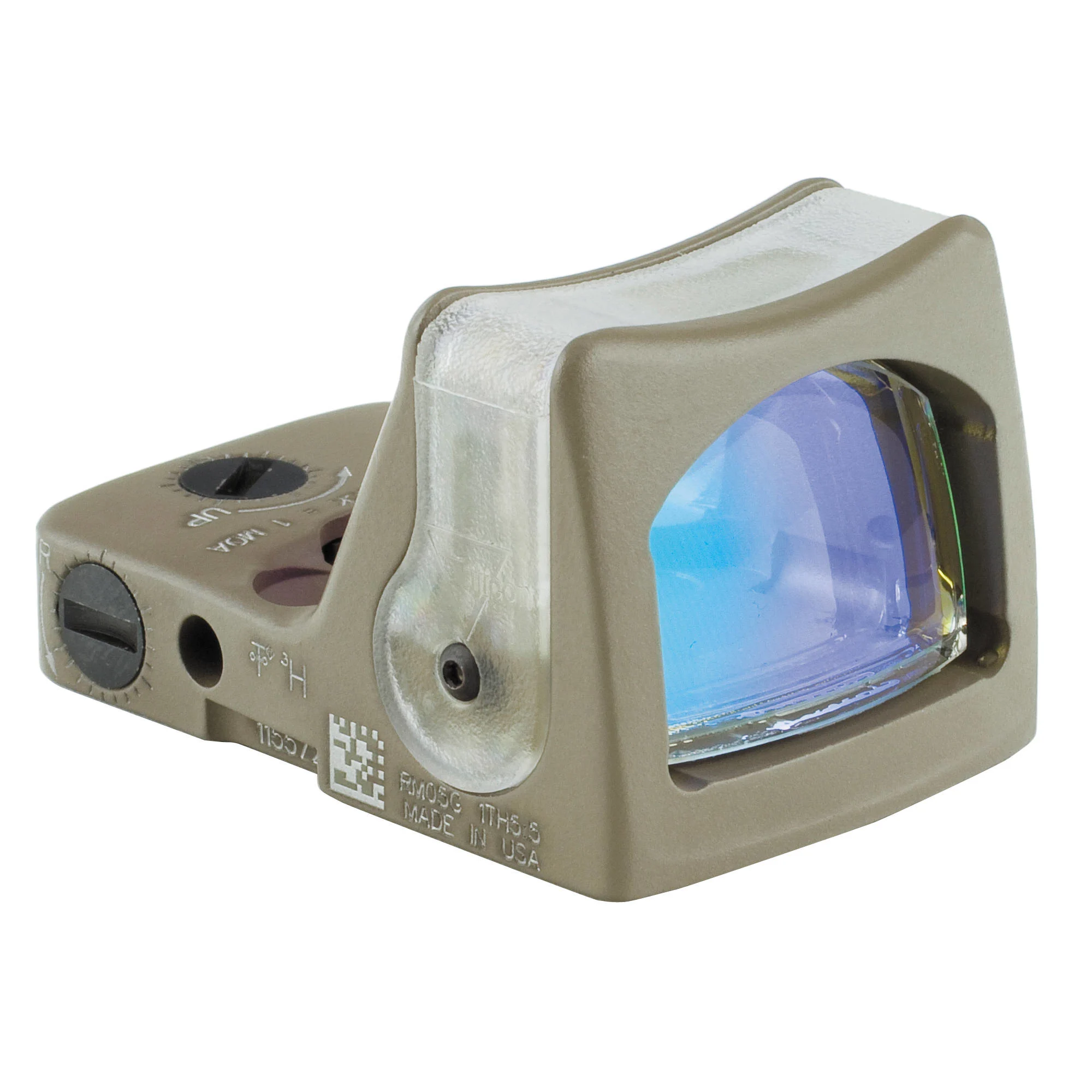 The Trijicon RMR Dual Illuminated Reflex Sight on a white background.