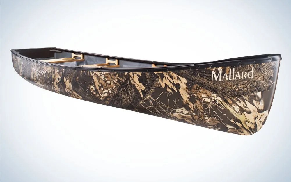 Esquif Mallard is the best square stern fishing canoe.