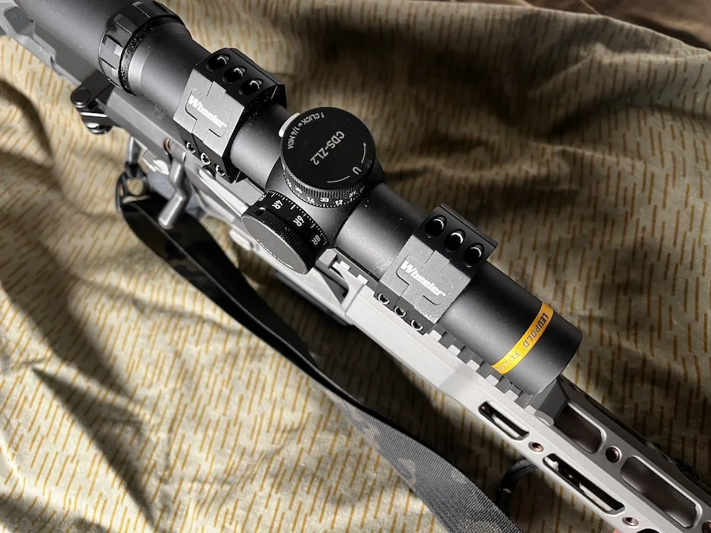 Leupold FX-4.5HD Service Rifle Scope mounted on rifle