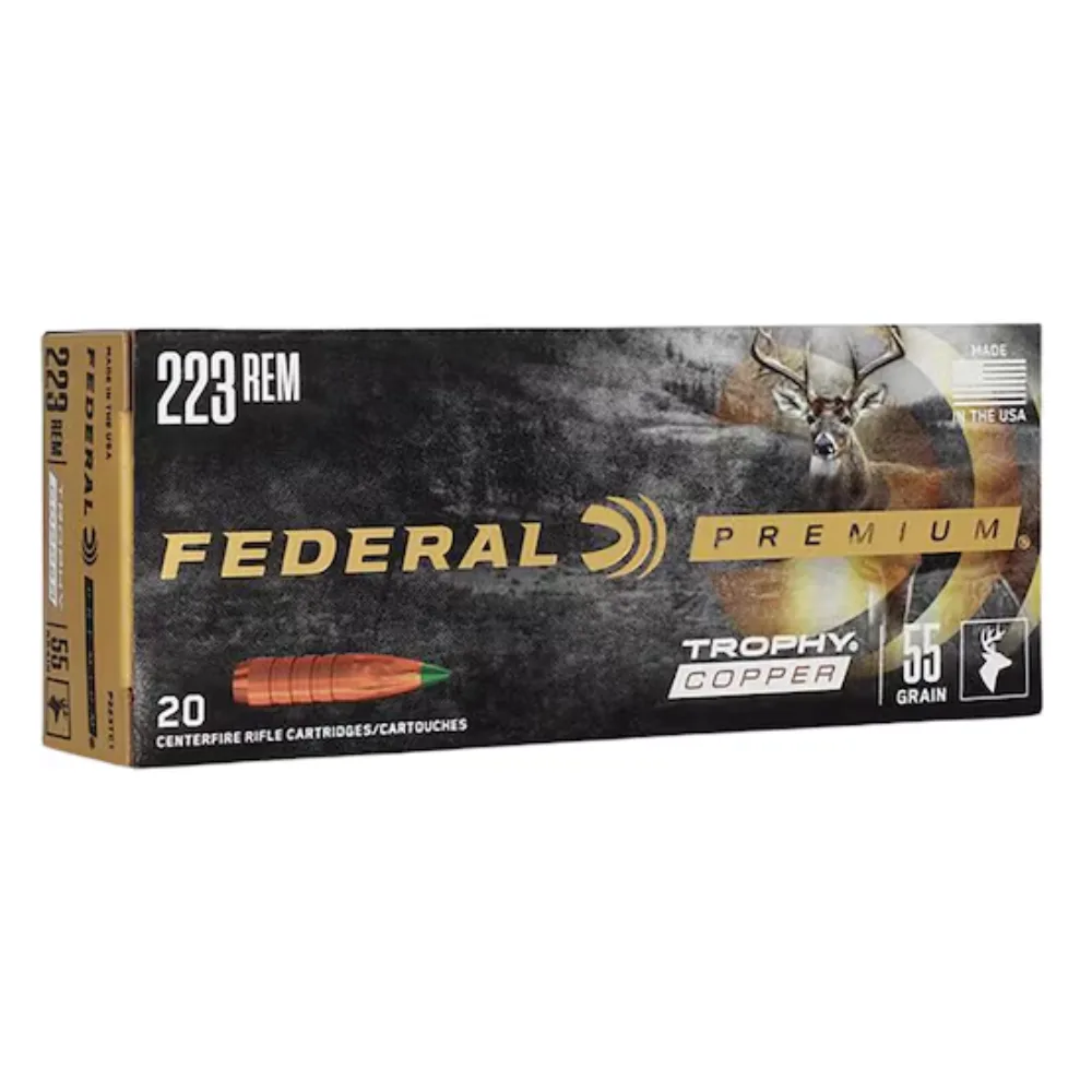 Federal Premium 223 Remington 55-grain Trophy Copper