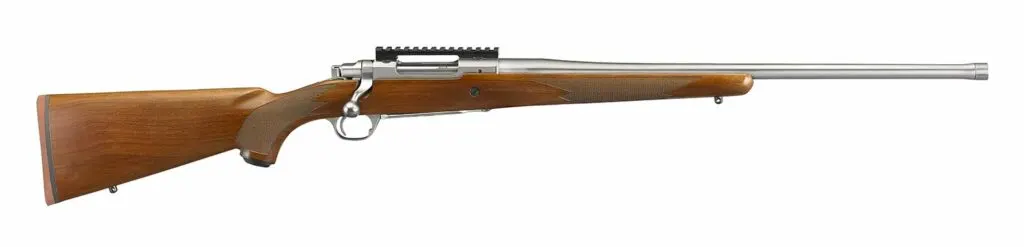 The Hawkeye Hunter rifle on a white background.