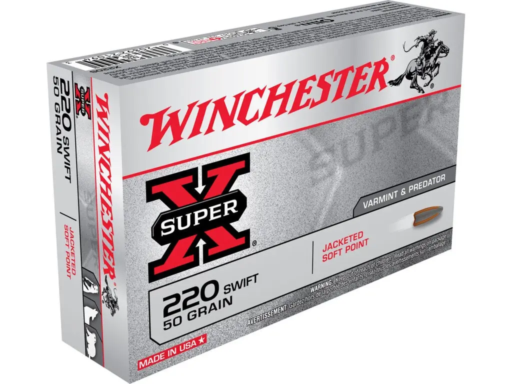 A box of Winchester 220 Swift ammo