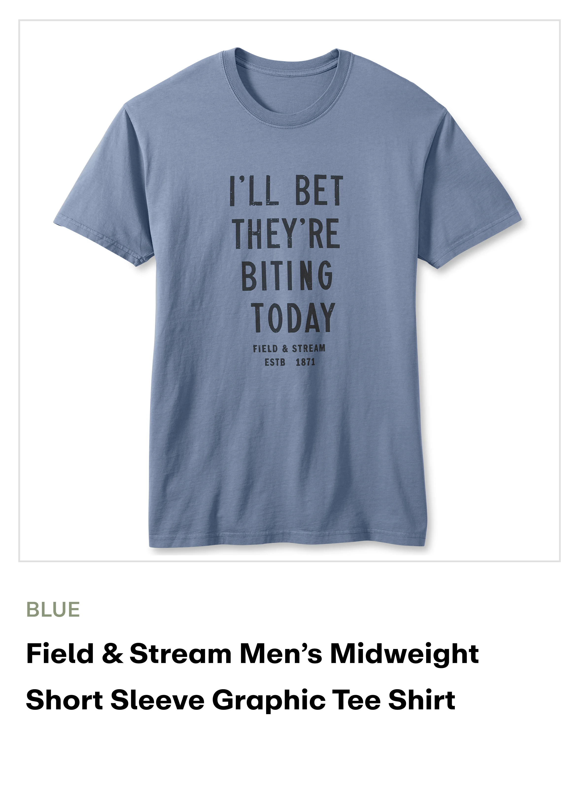 amazon - graphic tee ss TEXT - blue