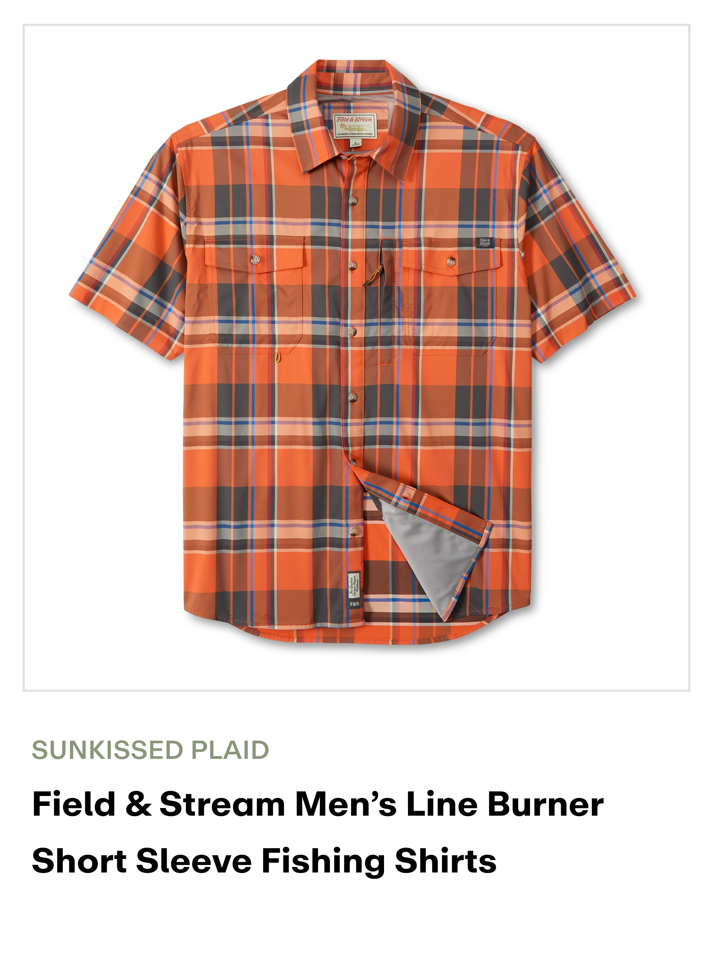 Amazon - Line Burner SS Shirt - Sunkissed Plaid