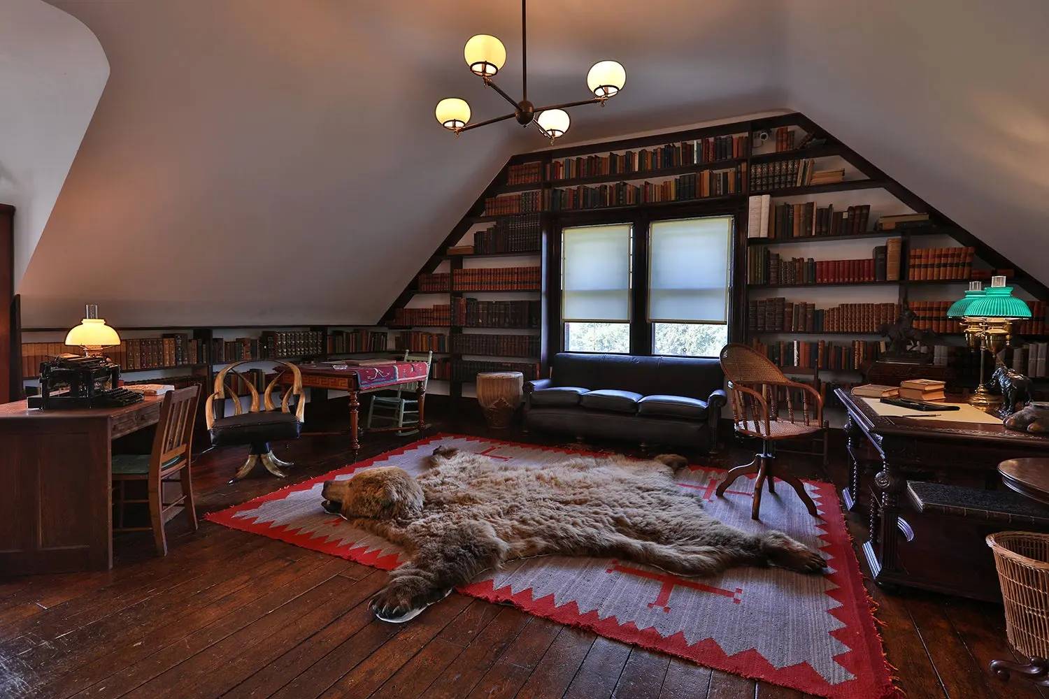 Sagamore Hill gun room interior.