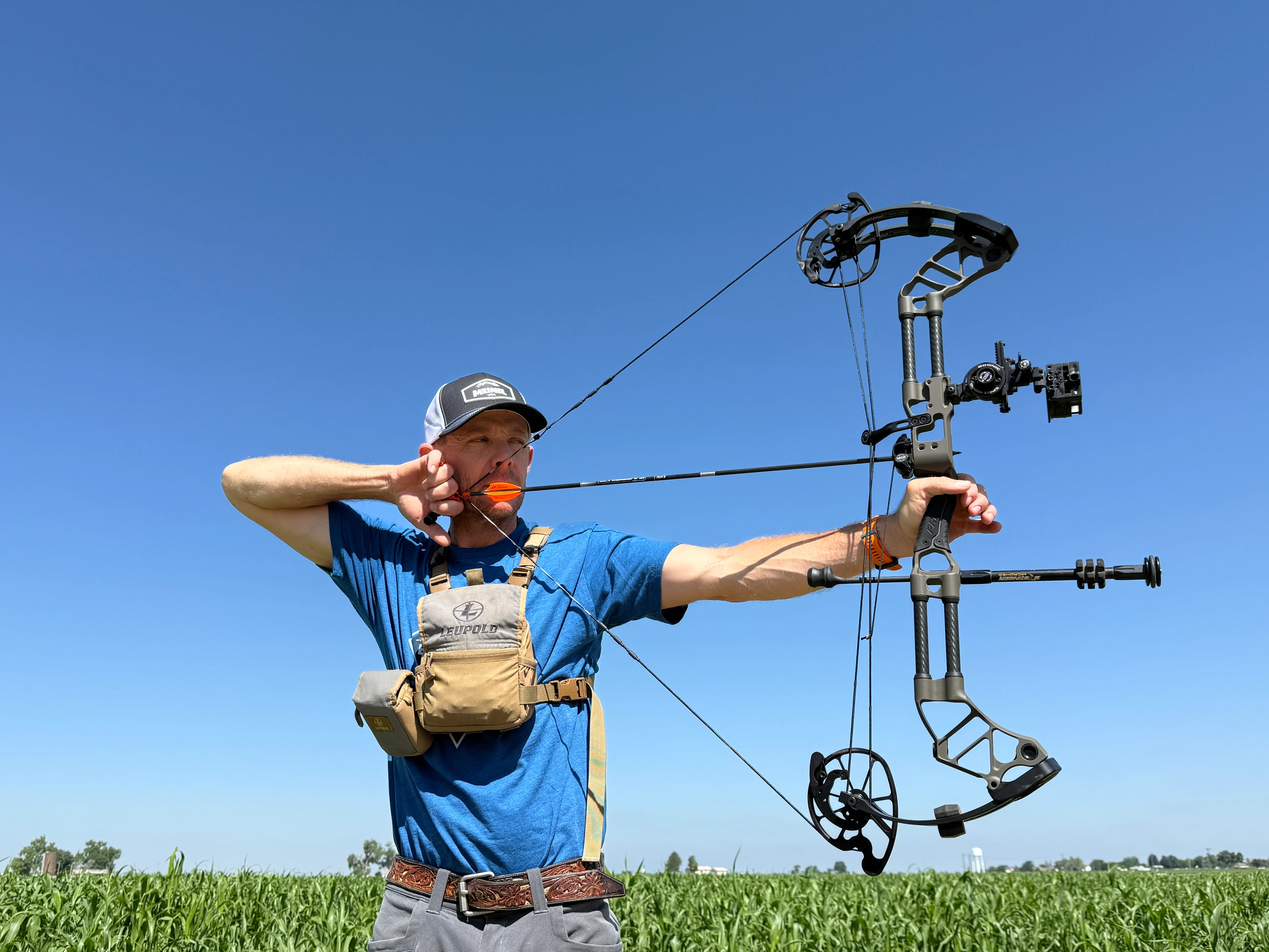 An archer shooting the new Prime Form compound bow.