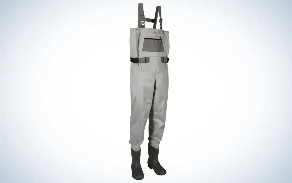 L.L.Bean Double L Stretch Bootfoot Waders are the best surf fishing waders with boots.