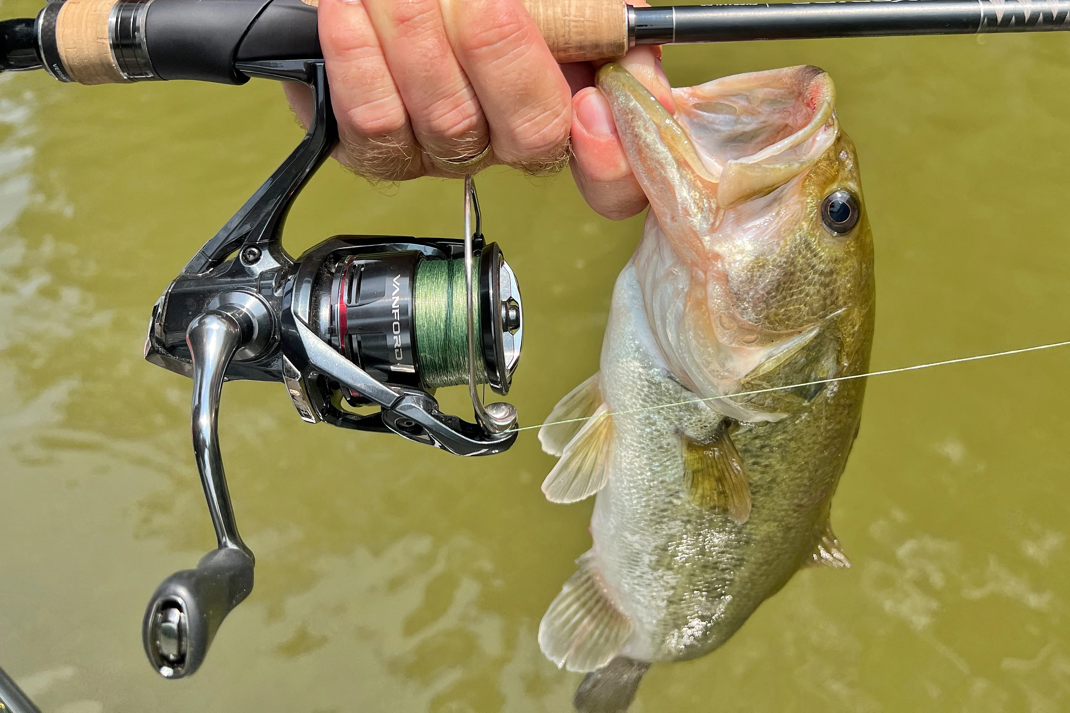 Shimano Vanford reel with bass
