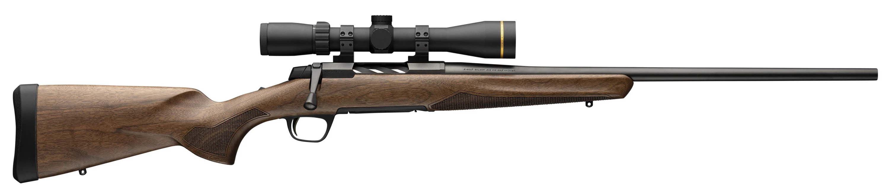 The new Browning X-Bolt 2 Hunter rifle on a white background. 