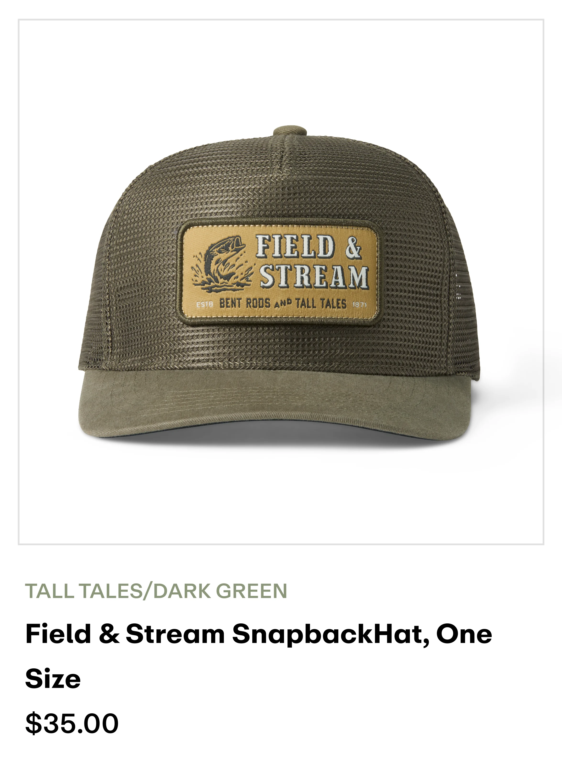 amazon - hat - tall tales/Dark green 