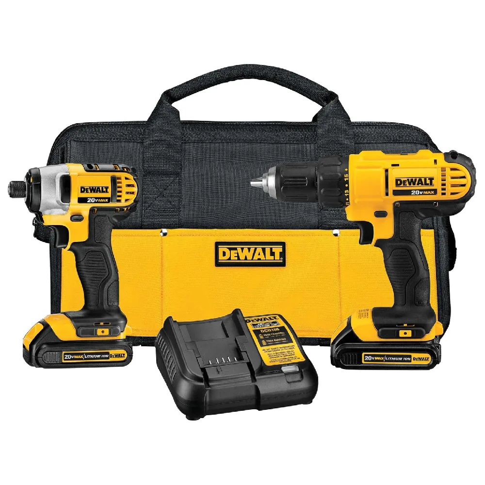 Dewalt 20V Max Cordless Drill and Impact Driver Combo Kit