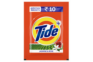 Tide Plus Double Power Jasmine and Rose Washing Powder - Rs 10