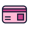Pink Credit Card Icon
