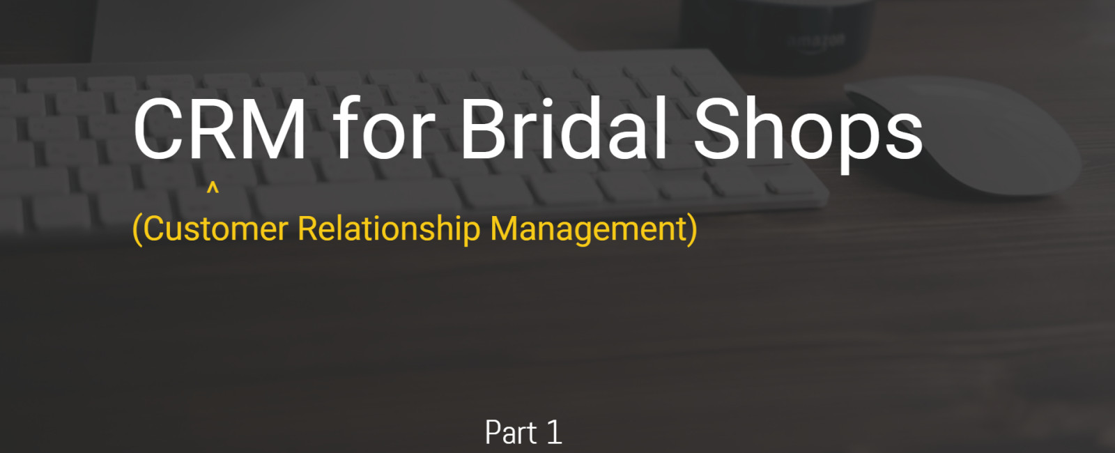 Why CRM Matters for Bridal Shops - Introduction