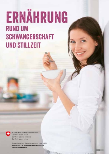 Titelbild Broschuere Ernaehrung rund um Schwangerschaft und Stillzeit