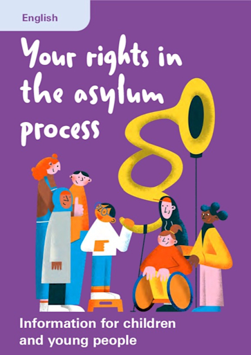 Titelblatt Deine Rechte im Asylverfahren EN
