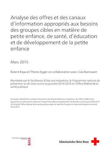 Titelbild Rapport supports d information sur la petite enfance