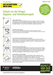 Schutz vor der Grippe
