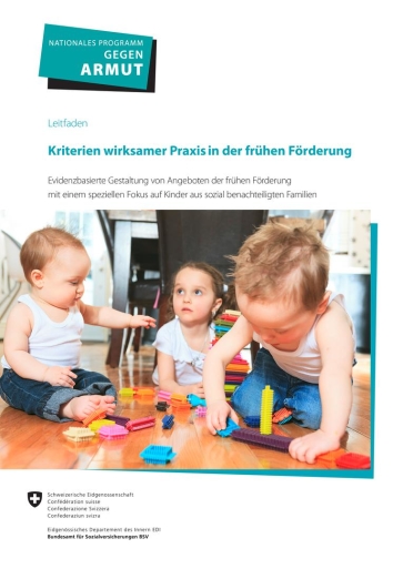 Titelbild Kriterien wirksamer Praxis in der frühen Förderung deutsch