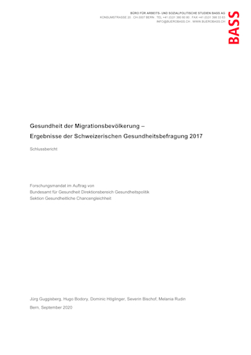 Titelbild Gesundheit der Migrationsbevölkerung