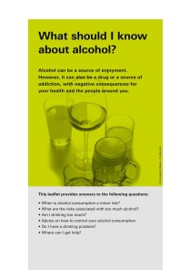 What should I know about alcohol?