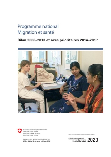 Titelbild Nationales Programm Migration und Gesundheit französisch