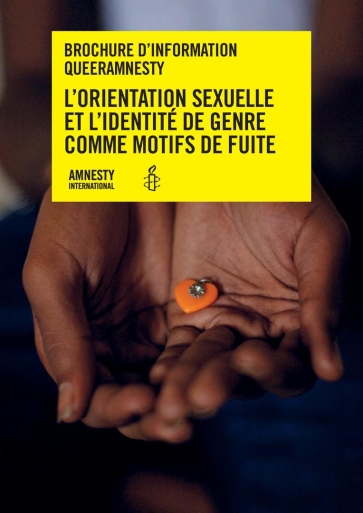 Titelbild Brochure d information Queeramnesty