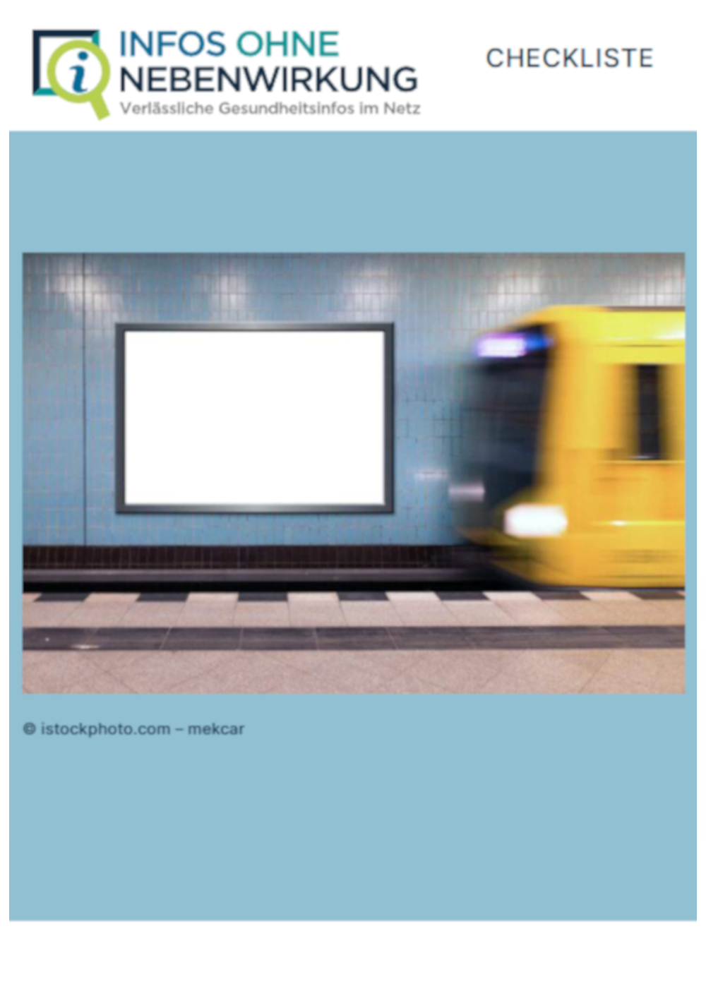 Titelbild Infos ohne Nebenwirkung