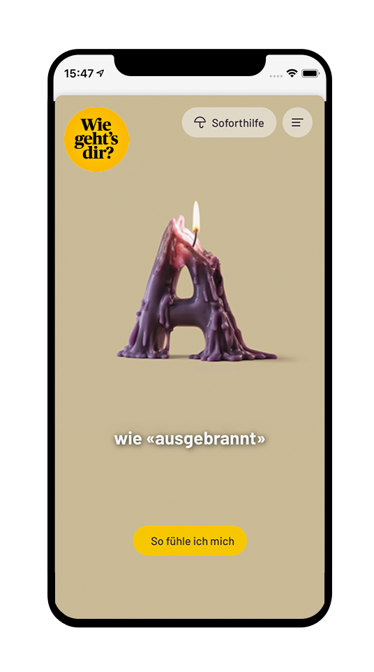 Titelbild Wie gehts dir App